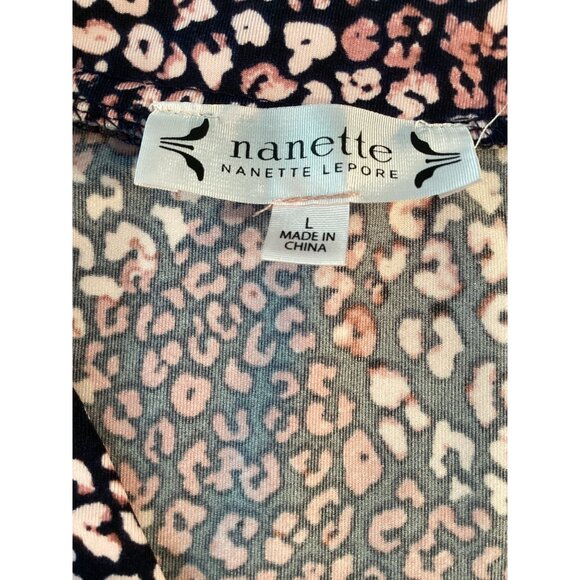 Women’s Nanette Lepore *1/4 Zip Pullover Top * Size Large * Lilac and Pink *EUC - Picture 4 of 6